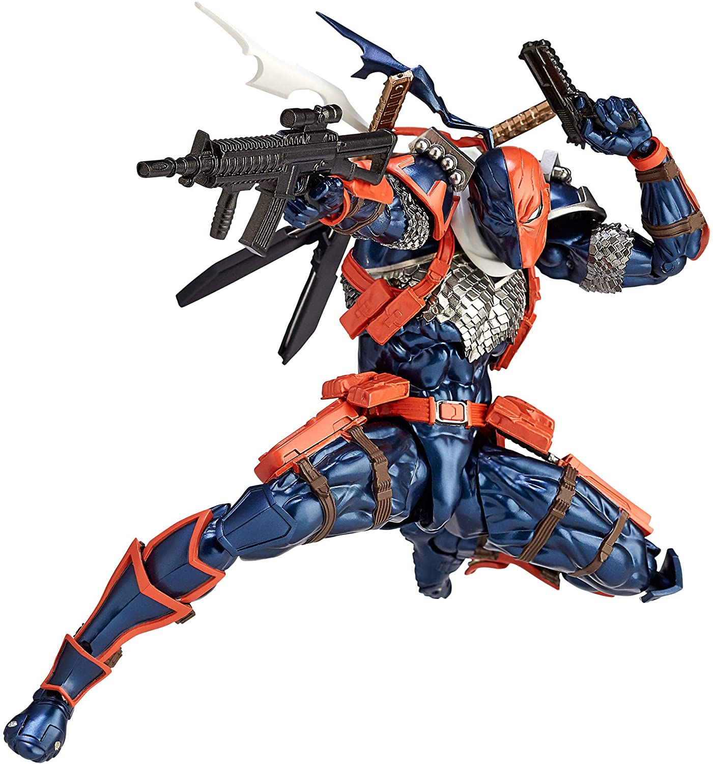 Amazing Yamaguchi Revoltech No. 011 Deathstroke Action Figure - Premium Collectible for DC Comics Fans & Display Showcase
