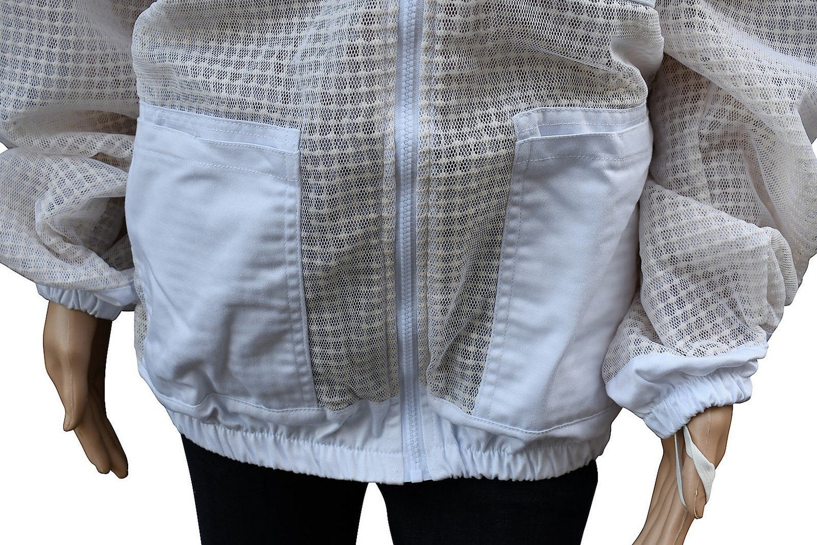 OZ APIARIST 3 Layer Mesh Ventilated Beekeeping Jacket with Adjustable Veil - Lightweight Beekeeping Suit for Beekeepers, Honey Harvesting & Hive Inspection - Perfect for Beginners & Professionals