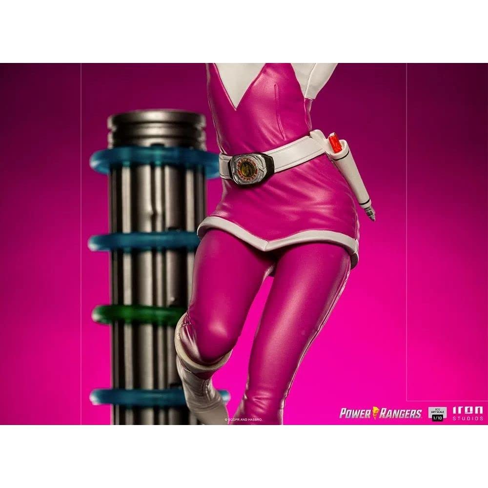 Iron Studios Mighty Morphin Power Rangers Pink Ranger BDS Art Scale 1/10 Statue - Collectible Action Figure for Display & Decor - Perfect for Fans, Collectors & Home Office Showcase
