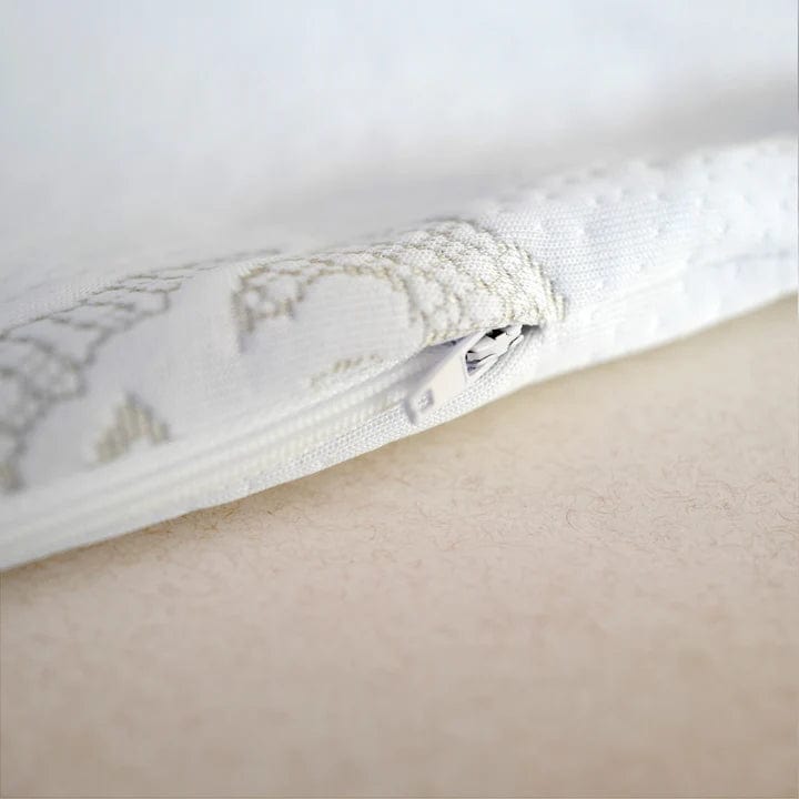Organic Cotton Zippered Fitted Sheet - Soft Breathable Bed Sheet Set with Deep Pockets - Perfect for Home, Hotel & Dorm Room Bedding