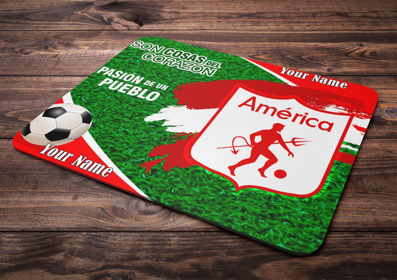 Custom Personalized Rubber Mouse Pad - Colombia Football Liga Soccer League Team Design - Perfect for Office, Gaming & Home Workspace