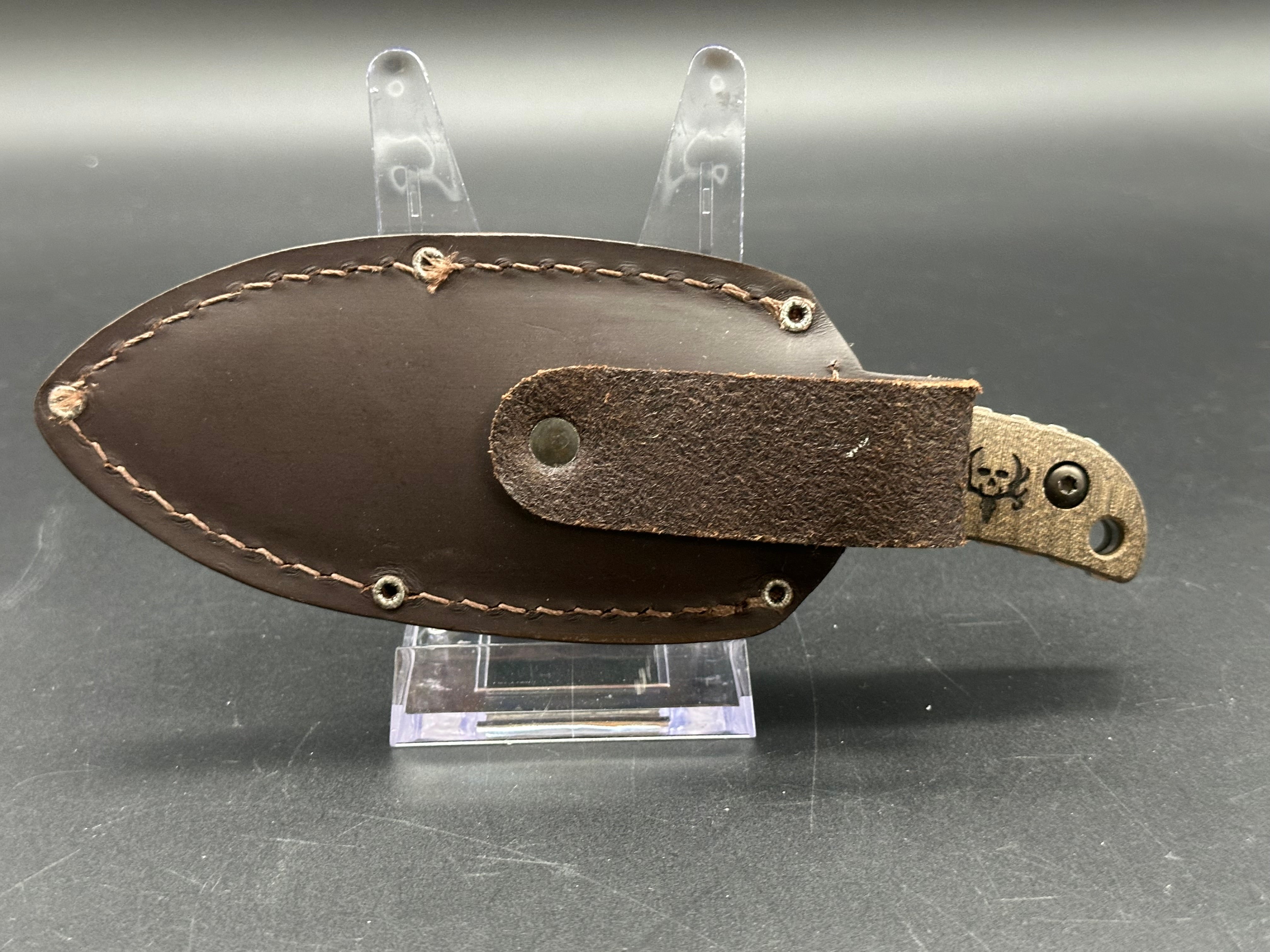 Benchmade Bone Collector Skinner Knife - Premium Micarta Handle Onlays for Hunting, Camping & Outdoor Survival | Durable Fixed Blade Knife for Skinning, Bushcraft & Tactical Use