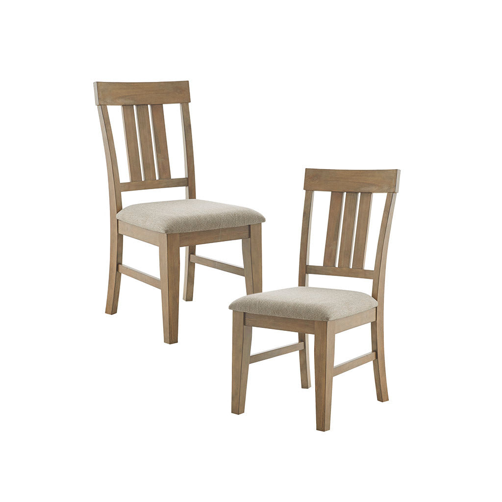 Modern Dining Side Chairs Set of 2 - Sturdy Wooden Kitchen Chairs with Padded Seat - Perfect for Dining Room, Kitchen, Breakfast Nook & Small Spaces