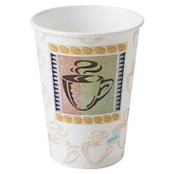 GP PRO Dixie PerfecTouch 12 Oz Insulated Paper Coffee Cups - Hot & Cold Drink Containers (500 Count, Coffee Haze) for Office, Cafes, Restaurants & Home Use - 25 Cups/Sleeve, 20 Sleeves/Case
