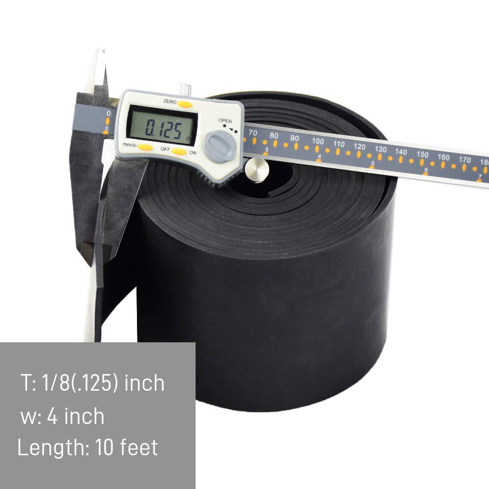 DOBTIM Neoprene Rubber Strips Rolls 1/8