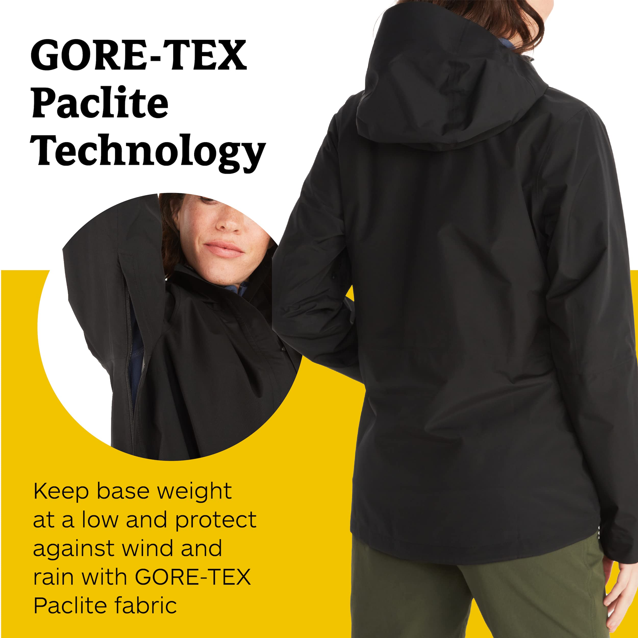 MARMOT Women's GORE-TEX Minimalist Rain Jacket - Lightweight Packable Waterproof Windbreaker with Breathable Technology for Hiking, Camping & Outdoor Adventures