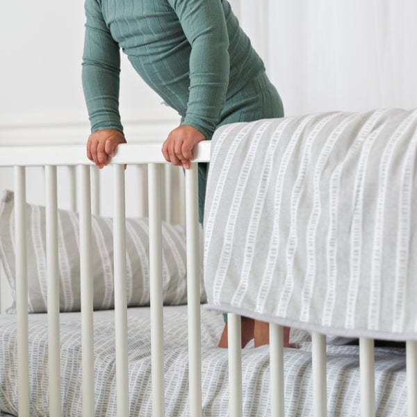 Elys & Co 4-Piece Baby Crib Bedding Set - Soft Cotton Crib Sheets, Fitted Crib Skirt, Bumper Pads - Perfect for Nursery Decor & Newborn Sleep Comfort