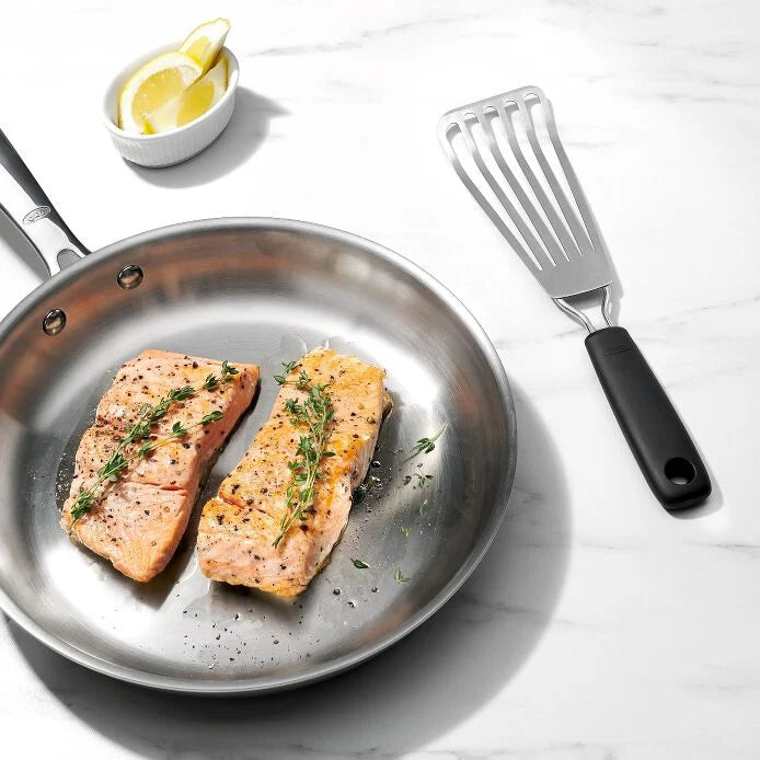 Non-Stick Mini Fish Turner Spatula - Perfect for Flipping Small Fish, Pancakes & Eggs - Ideal for Breakfast, Camping & Kitchen Use