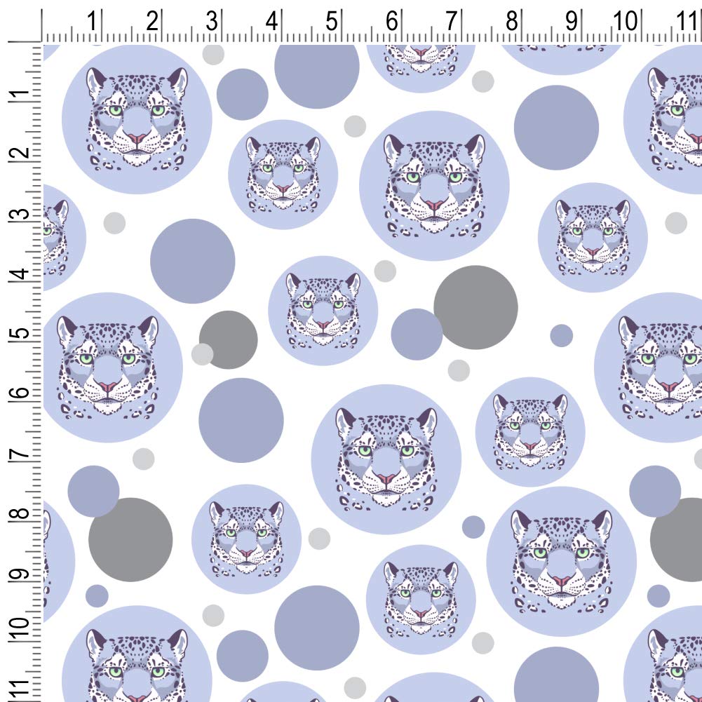 Spotted Snow Leopard Print Gift Wrapping Paper Roll - Premium Wrapping Paper for Birthday, Christmas & Holiday Presents - Perfect for Animal Lovers & Unique Gift Wrapping Ideas