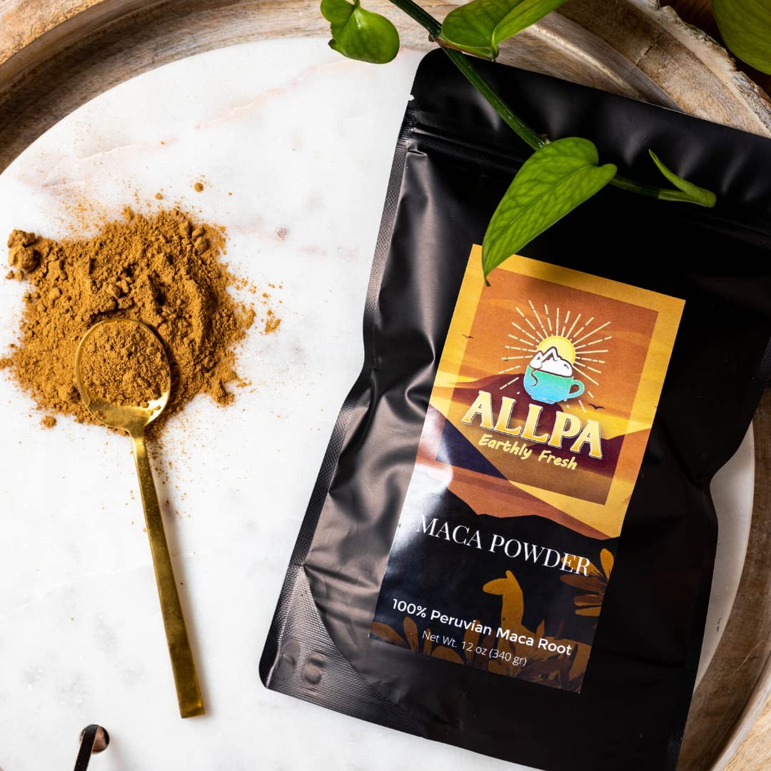 Organic Peruvian Maca Powder 12 oz - All Natural Energy & Endurance Superfood - Gluten-Free, Non-GMO, Product of Peru - Boost Vitality for Workouts, Focus & Hormonal Balance