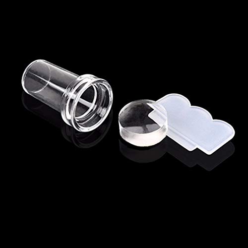 Clear Nail Stampers & Scrapers Set - Mini DIY Nail Art Image Plate Transfer Tool for Professional Manicures | Perfect for Salon, Home Use & Nail Art Enthusiasts