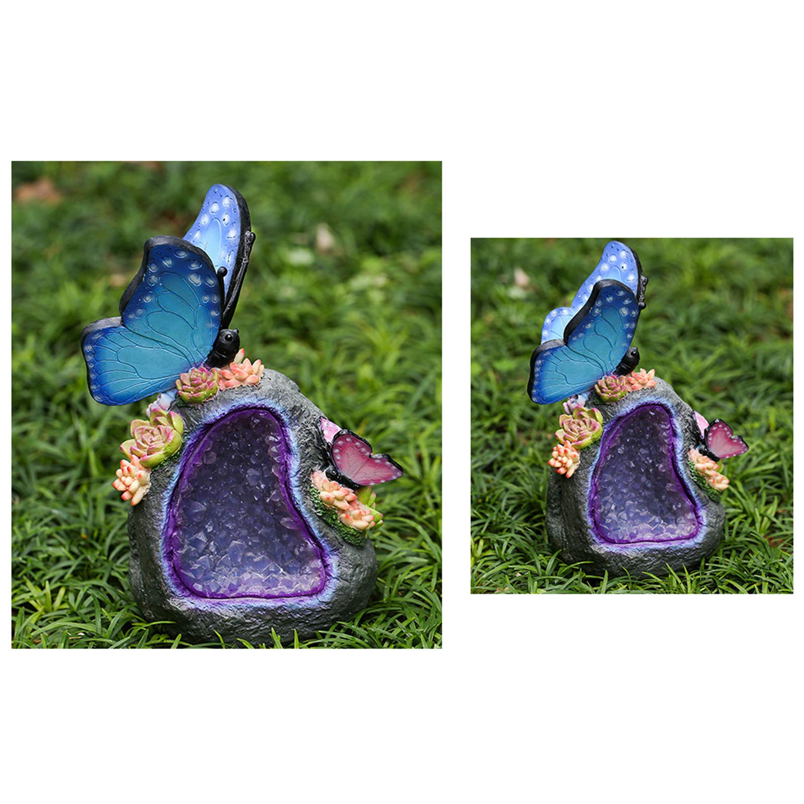 Butterfly Solar Lights for Garden - Solar Powered LED Outdoor Decor, Animal Statue for Patio, Yard & Lawn | Perfect for Pathway Lighting, Backyard Decorations & Landscape Accents