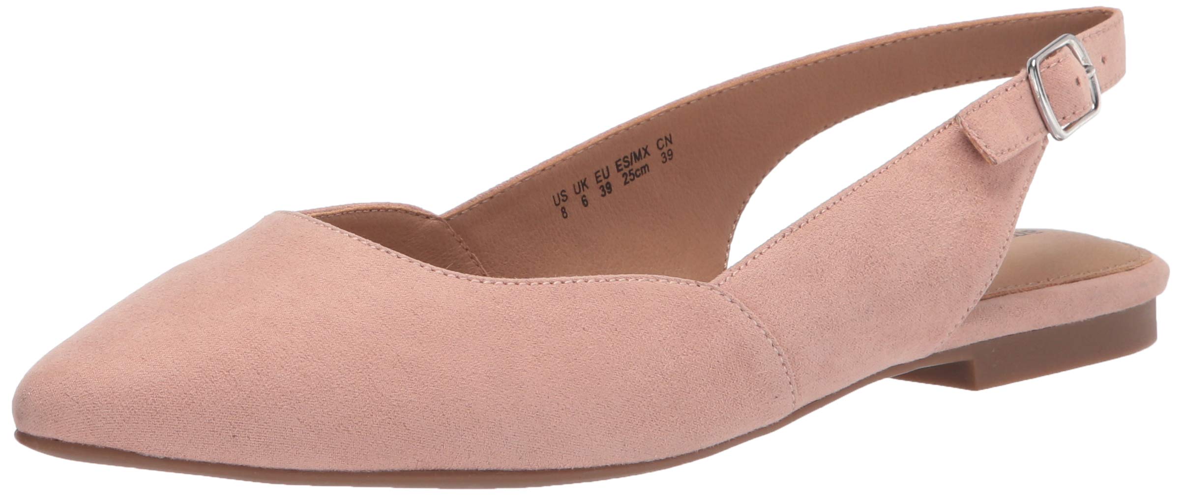 Amazon Essentials Women's Pointed-Toe Slingback Flats - Comfortable Dress Shoes for Work, Office & Casual Wear | Elegant Ladies Ballet Flats for Everyday Use, Business Outfits & Special Occasions