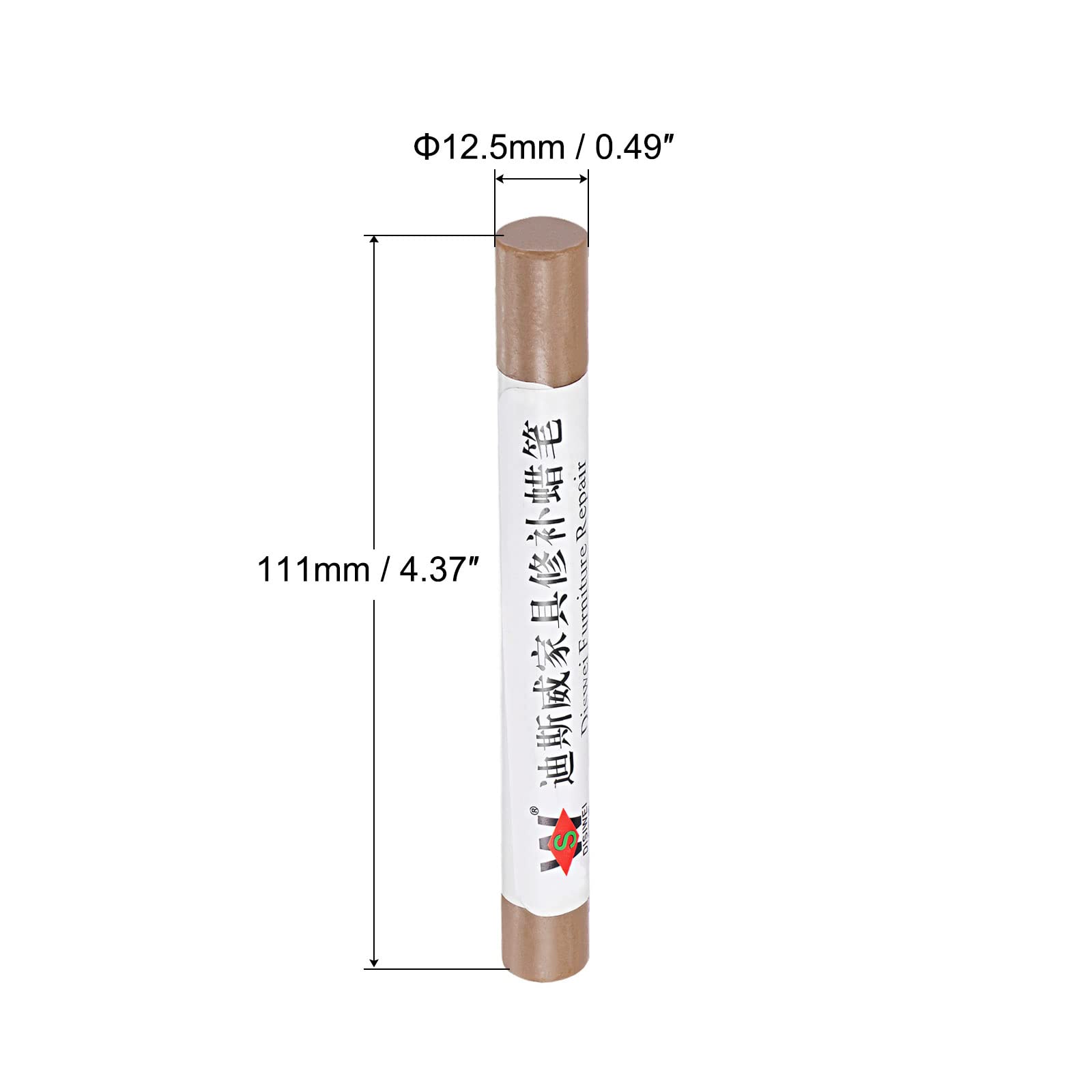 uxcell Wood Wax Filler Stick - Furniture Repair Crayons for Scratches & Holes, Wood Touch Up Wax Paint Pens for Laminate Floors, Tables, Desks (Khaki) | Perfect for DIY Home Improvement & Woodworking Projects