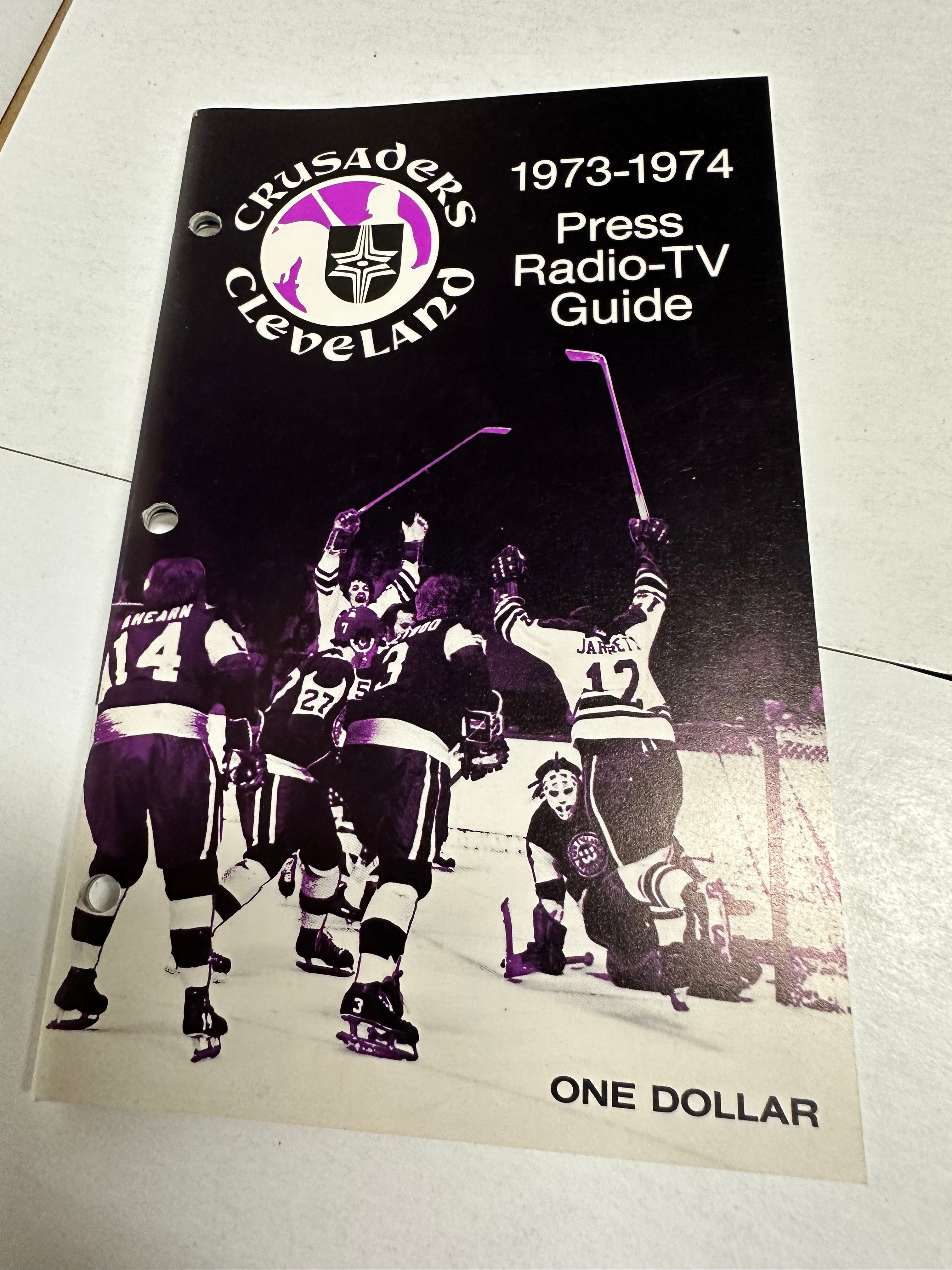 Cleveland Crusaders 1973-74 Hockey Media Guide - Vintage NHL WHA Collectible for Fans & Memorabilia Enthusiasts - Perfect for Display, Gifts & Sports History Research