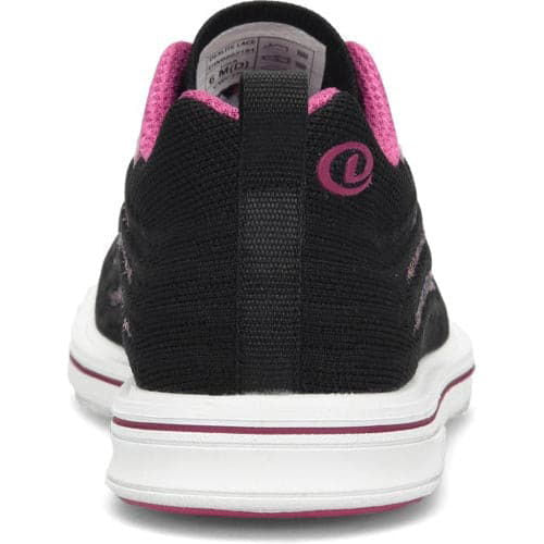 Dexter Women's DexLite Knit Bowling Shoes - Black & Pink - Lightweight Comfort for League Play & Casual Bowling