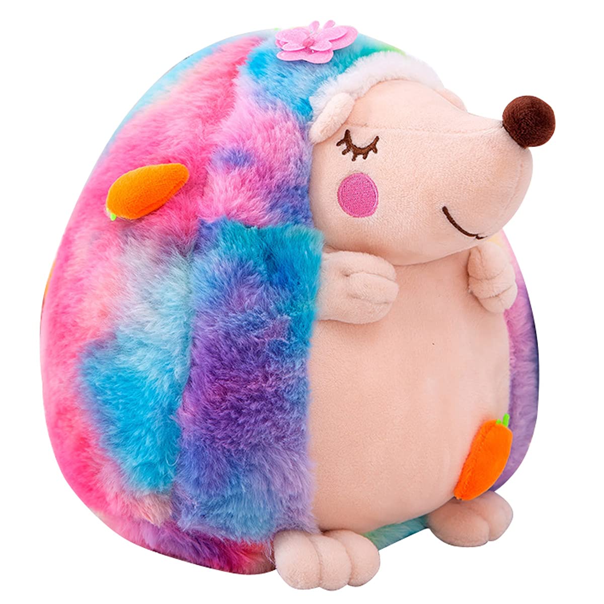 Soft Plush Rainbow Hedgehog Stuffed Animal Toy - 8