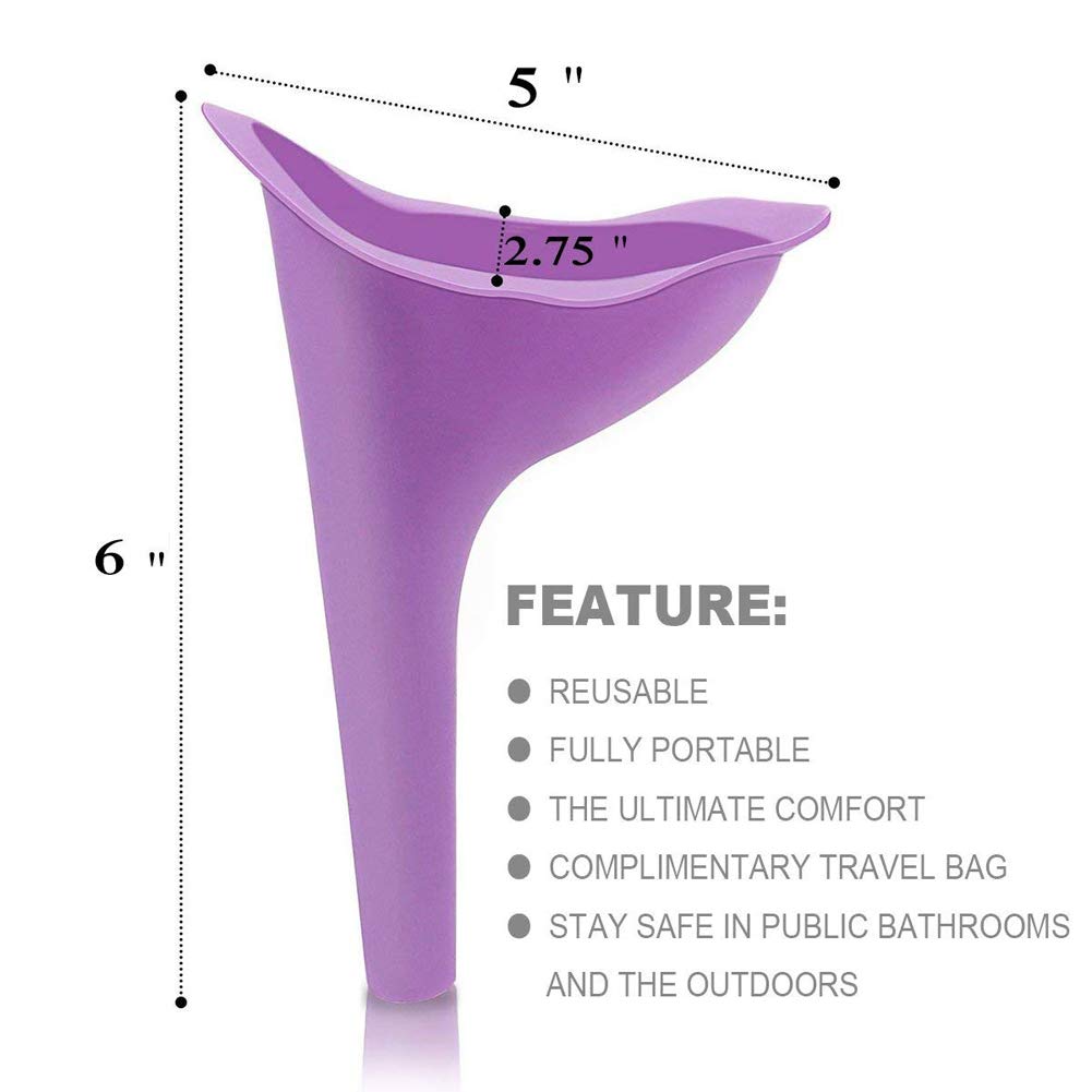 Portable Female Urination Device for Women - Reusable Travel Urinal Funnel for Camping, Hiking & Outdoor Adventures | Compact & Hygienic Toilet Solution