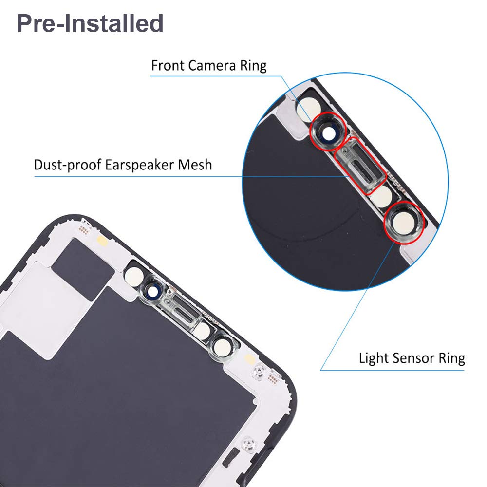 iPhone Xs Max 6.5 Inch Soft OLED Screen Replacement (Not LCD) - 3D Touch Display Digitizer Repair Kit with Tools | Perfect for DIY Phone Repair & Screen Damage Fixes
