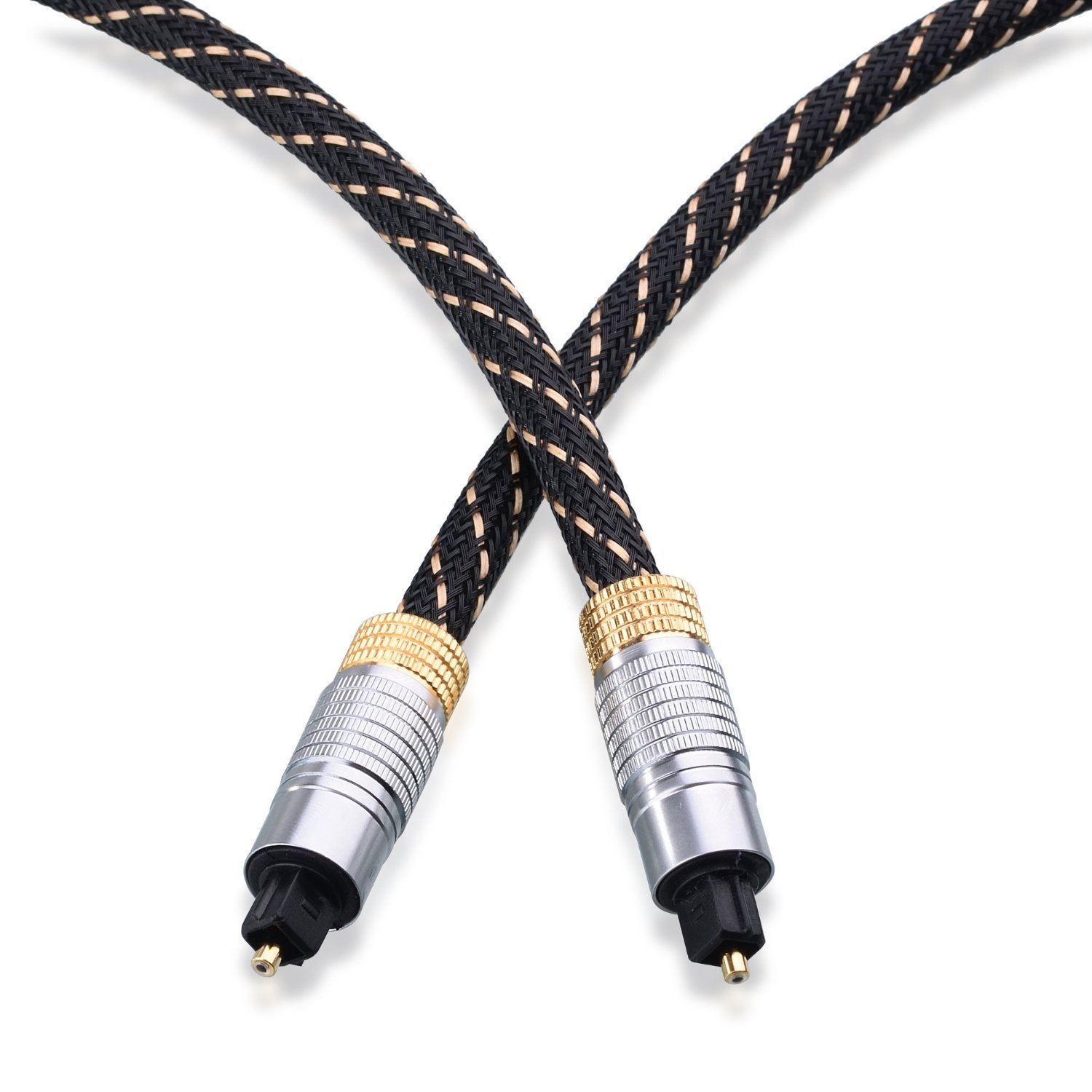 Premium Optical Audio Cable 6ft - Toslink Digital S/PDIF Cable for Soundbars & Hi-Fi Systems | Compatible with Samsung, Sony, Bose, Sonos | Perfect for Home Theater, Gaming & Music Streaming (6 Feet)