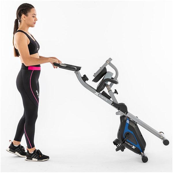 XTERRA Fitness FB360 Folding Exercise Bike for Home Workouts - Compact & Adjustable Indoor Cycling Bike for Cardio Training, Small Spaces & Apartment Fitness