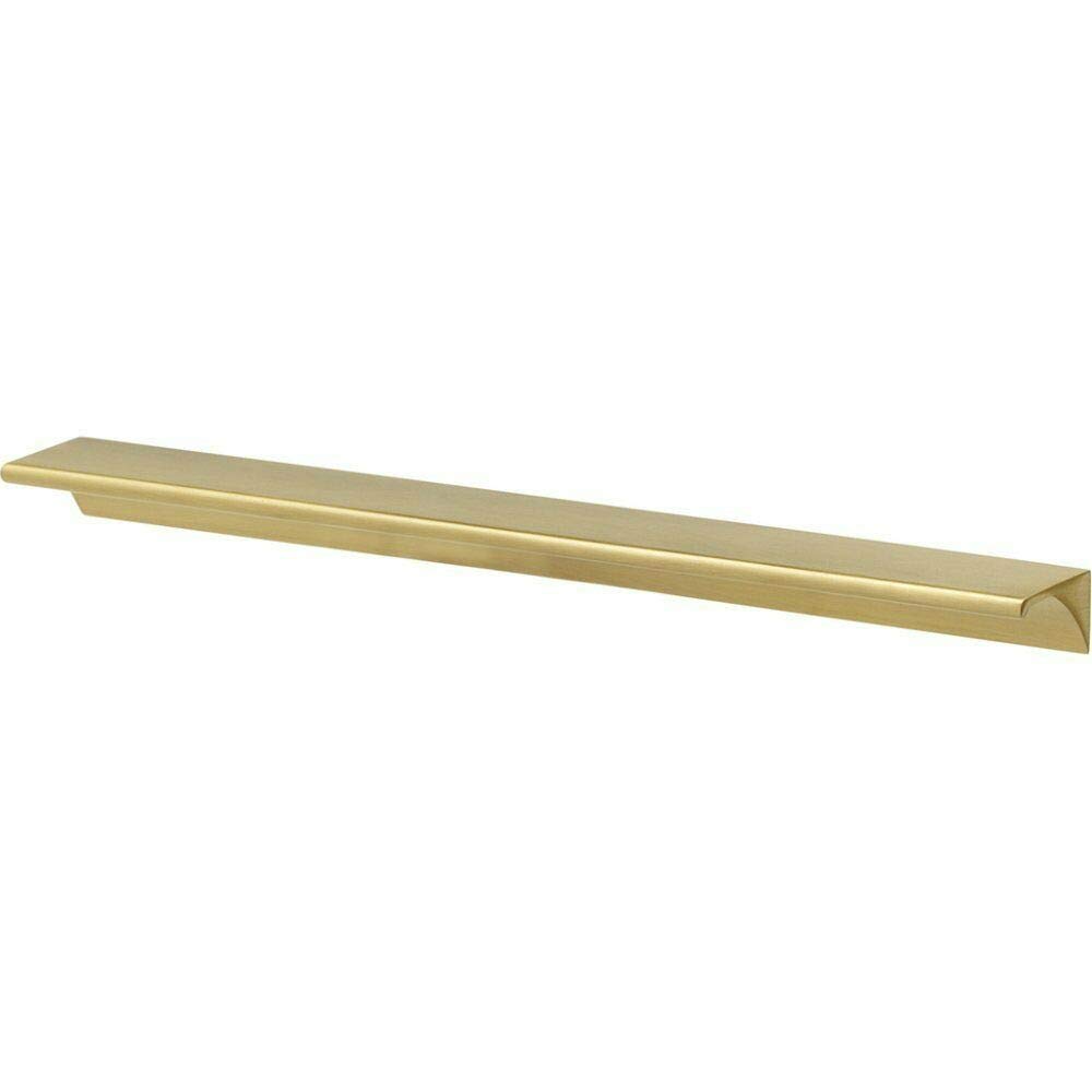 8 Inch Satin Brass Cabinet Pull - A970-8 Tab Finger Handle for Kitchen & Bathroom Drawers - Perfect for Modern Home Renovation