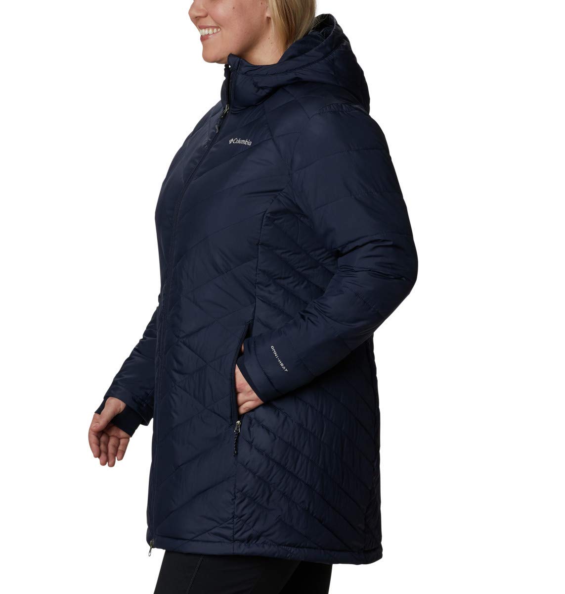 Columbia Women's Heavenly Long Hooded Jacket - Waterproof Winter Coat for Hiking, Skiing & Outdoor Activities