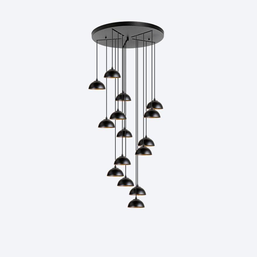 YOSH 15-Light Modern Crystal Drop Chandelier - Elegant Dining Room Lighting Fixture for Home Decor, Living Room & Bedroom Ceiling Lamp