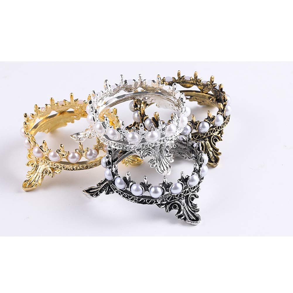 Pearl Nail Art Pen Holder - Bongles Crown Brush Stand for DIY Manicure, Nail Carving & Drawing Pencils | Perfect for Nail Salons, Home Manicure & Art Studios