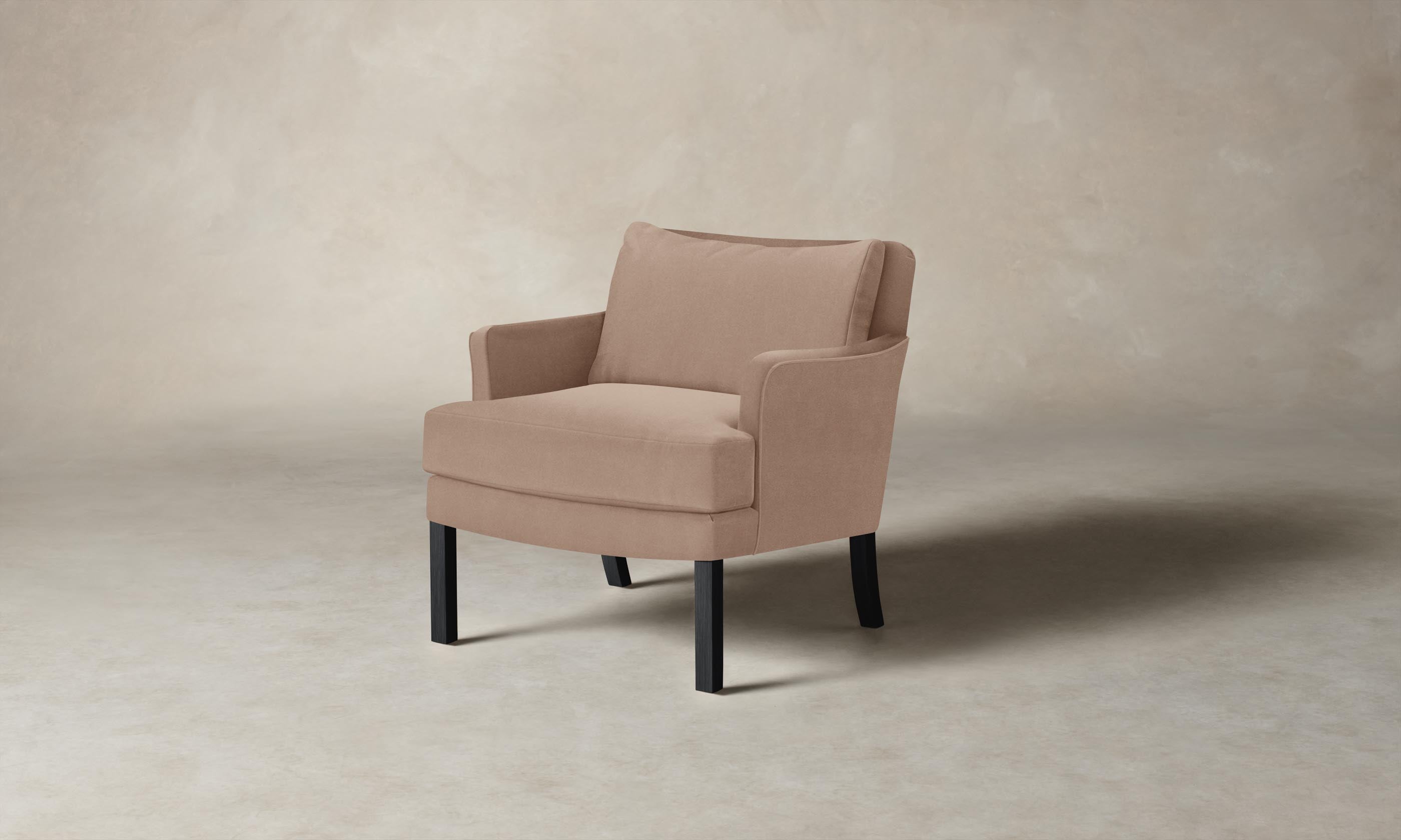 Kaye Chair - Premium Performance Velvet in Dusty Rose | Stylish & Comfortable Accent Chair for Living Room, Bedroom, or Office