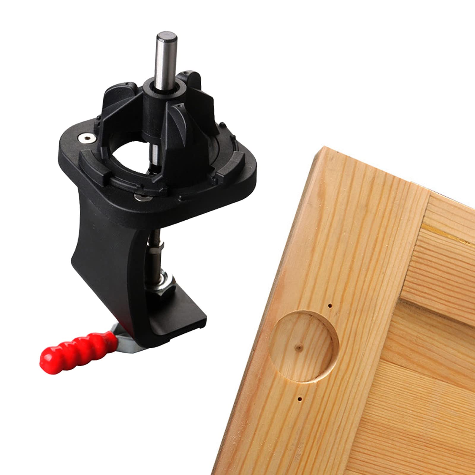 35mm Adjustable Concealed Hinge Jig with Clamp - Precision Woodworking Tool for Cabinet Door Hinges | Drilling Guide & Hole Locator | Perfect for Cabinet Installation, Furniture Making & DIY Home Projects