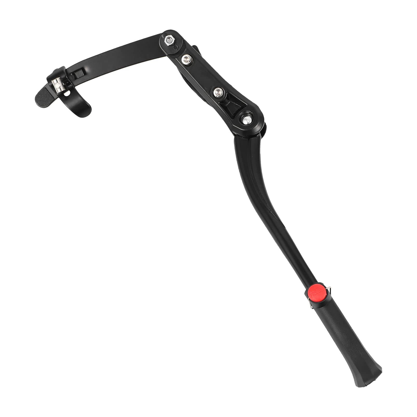 Adjustable Bicycle Kickstand - Heavy Duty Alloy Bike Side Stand with Foldable Design for Kids & Adult Bikes - Perfect for Parking, Exercise Bikes, and Outdoor Cycling Accessories