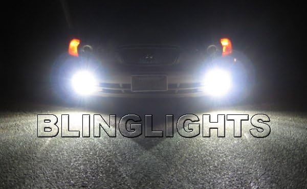 Brand White Halo LED Fog Lights for 2001-2003 Hyundai Elantra GLS - Durable Car Accessories for Night Driving & Foggy Conditions