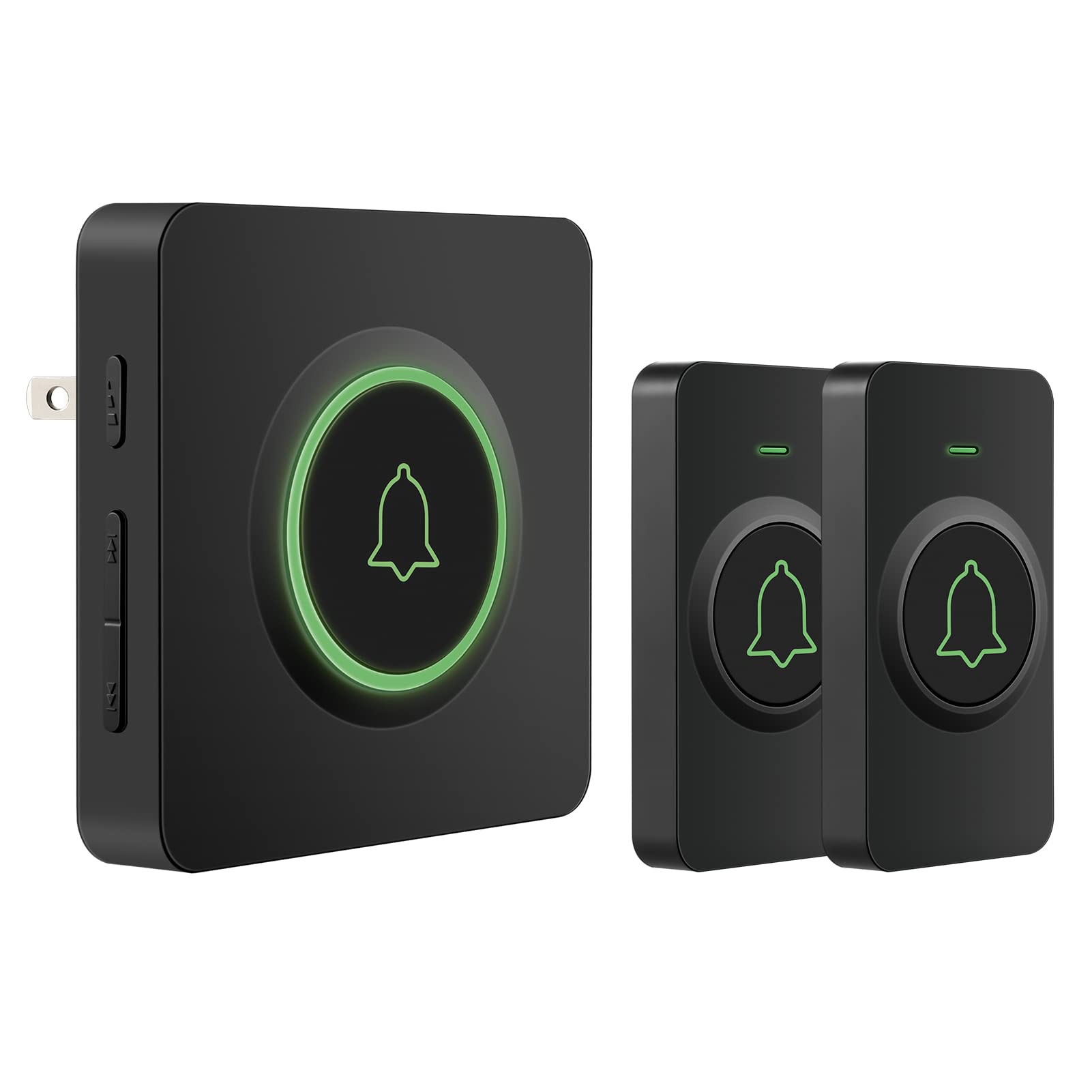AVANTEK Wireless Doorbell Kit - 1300ft Long Range, Waterproof, 2 Buttons, 56 Chimes & 5 Volume Levels - Perfect for Homes, Apartments, Offices & Gated Communities