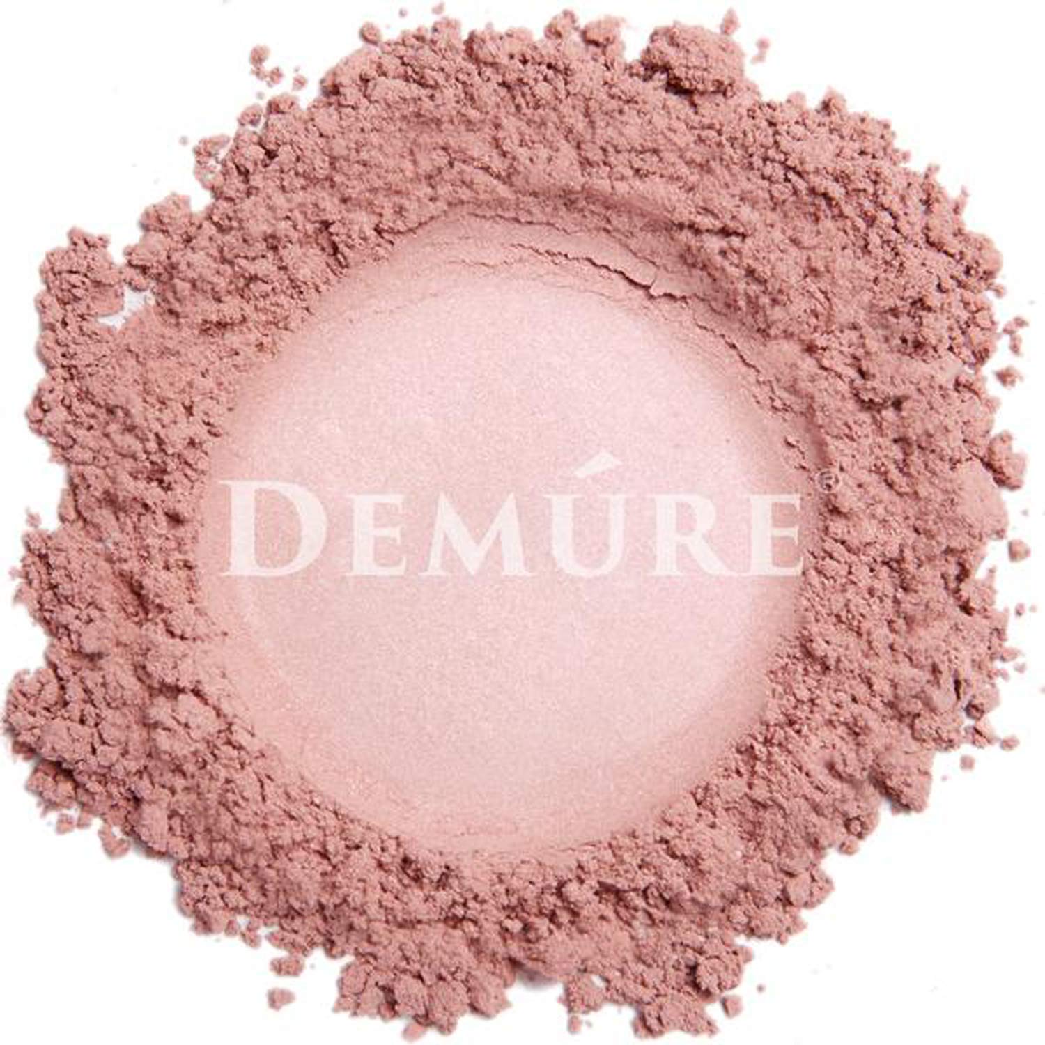 Demure Mineral Blush Makeup - Natural Loose Powder Blush with Hint of Pink | Cruelty-Free & Professional Grade | Perfect for Everyday Wear & Special Occasions