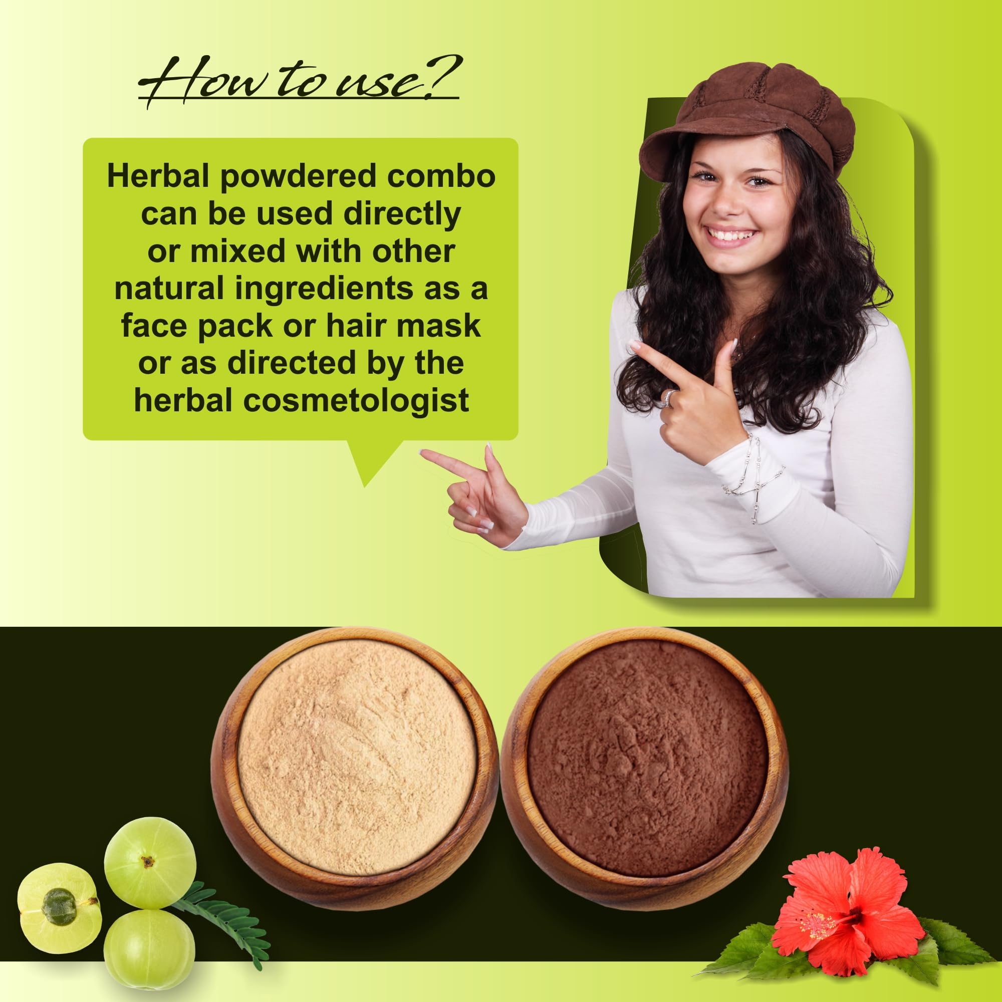 IYUSH Ayurvedic Amla Powder & Hibiscus Powder for Hair Growth - 200g | Natural Hair Mask for Dry, Frizzy Hair | Volumizing Hair Treatment | Herbal Hair Care & Scalp Treatment | Promotes Stronger, Healthier Hair - Perfect for DIY Hair Masks & Weekly Hair Care Routine