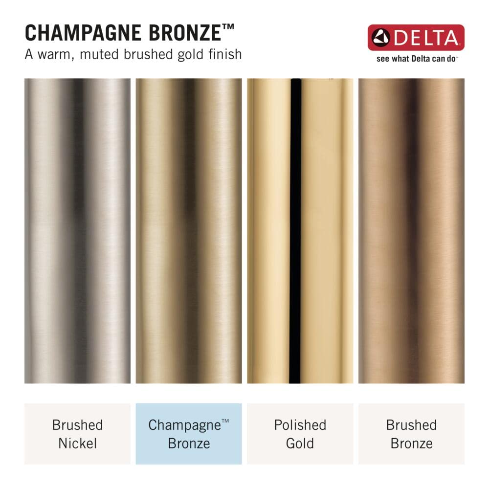 Delta Faucet Boyd Single-Handle Pull-Down Kitchen Faucet with Soap Dispenser & Magnetic Docking Spray Head - Champagne Bronze (19893Z-CZSD-DST) - Perfect for Modern Kitchens, Restaurants & Commercial Use