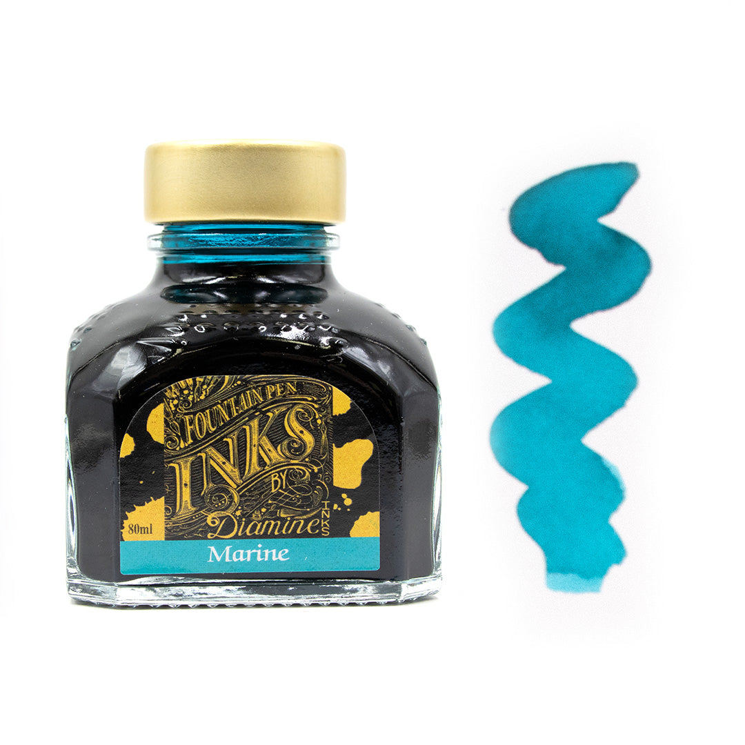 Premium Diamine Ink Bottle 80ml - Vibrant Fountain Pen Ink for Calligraphy, Journaling & Artistic Writing - Smooth Flow & Rich Colors