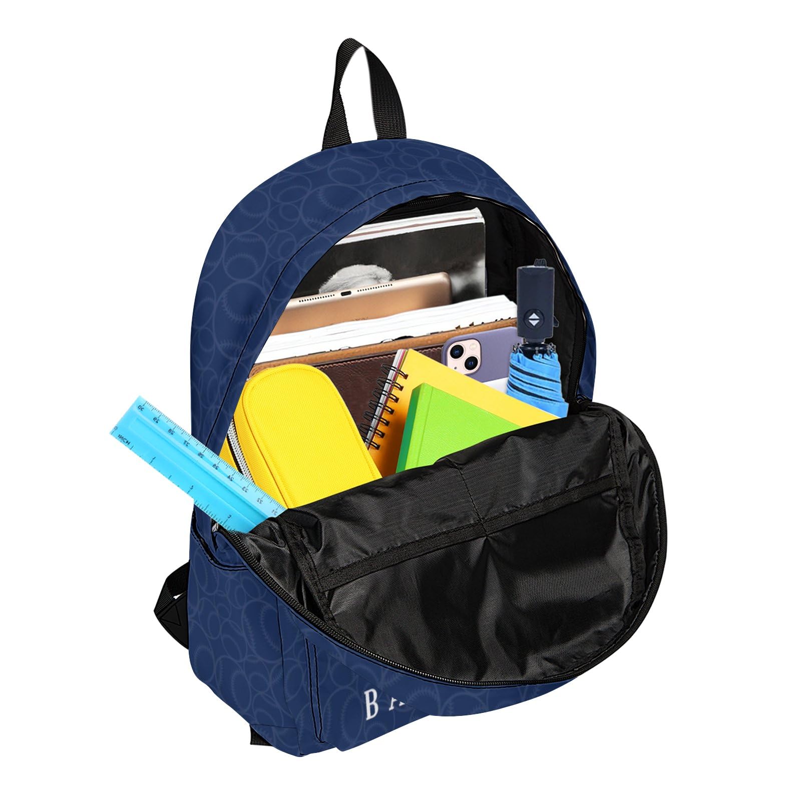 Large Capacity Lightweight Durable Backpack for Travel, School & College - Water-Resistant Daypack for Men & Women - Perfect for Commuting, Hiking & Baseball Fans Gift