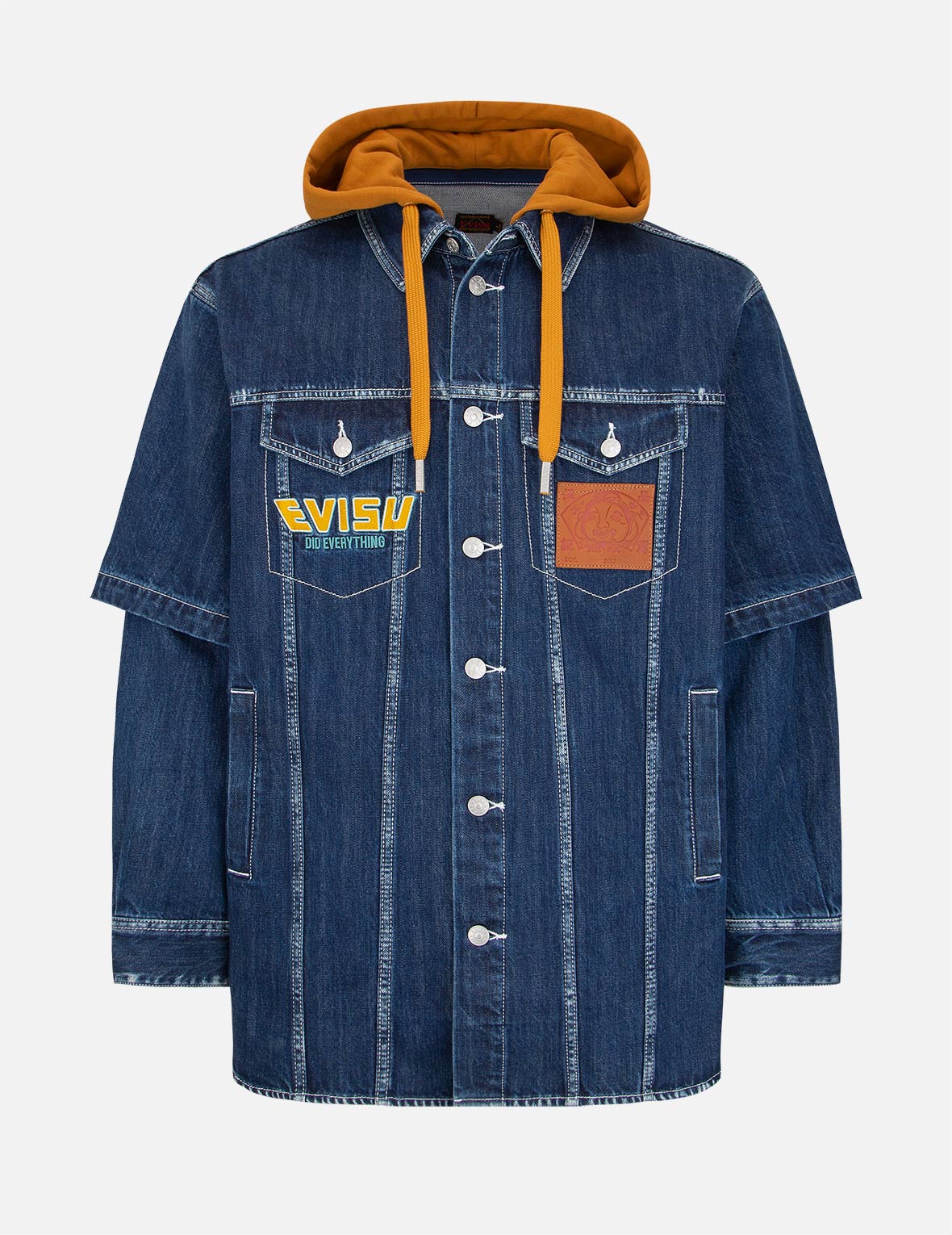 Lucky Cat Hide & Seek Print Denim Shirt Jacket for Men & Women - Stylish Casual Wear for Street Fashion & Daily Outfits