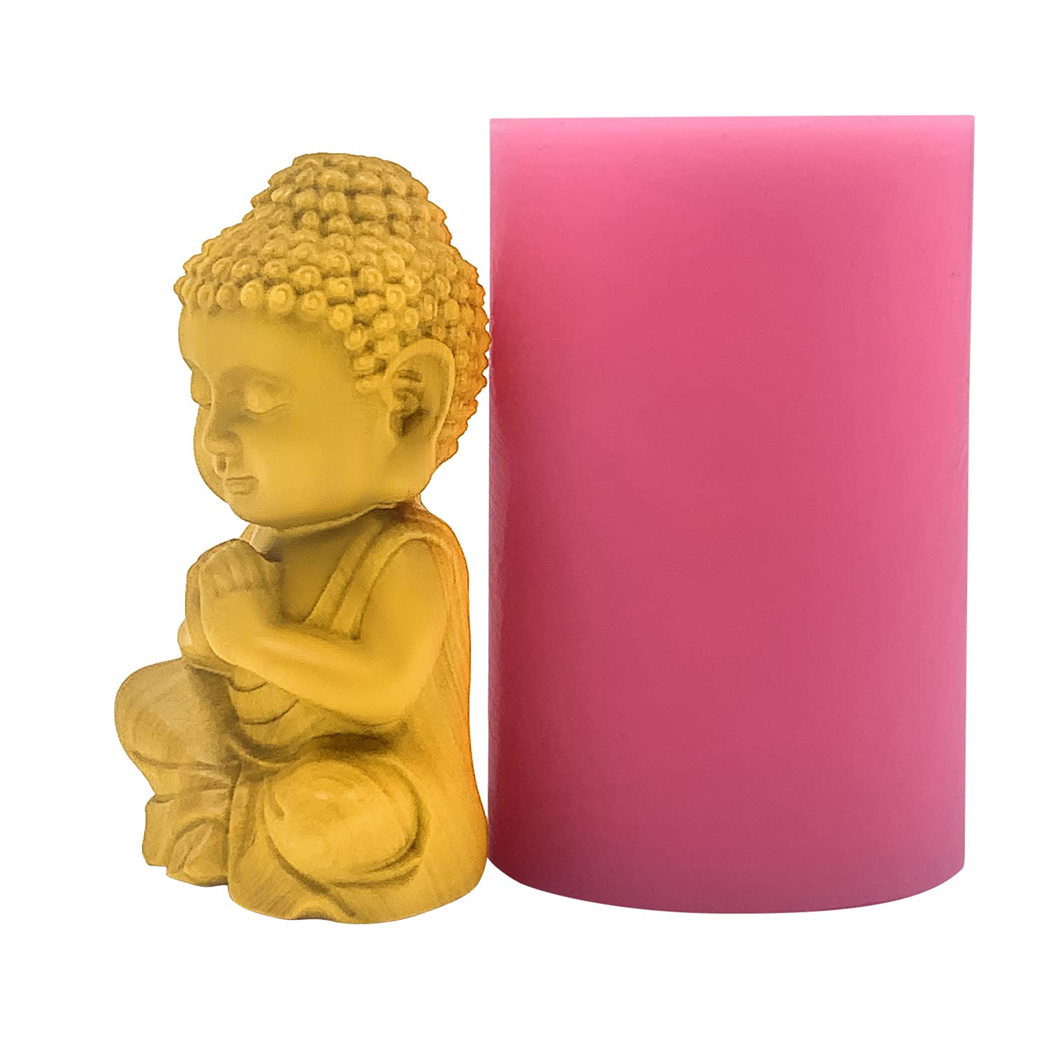 Redxin Buddha Silicone Mold for Soap, Candle, Chocolate & Cake Making - DIY Craft Supplies for Home Decor, Gifts, and Meditation Spaces