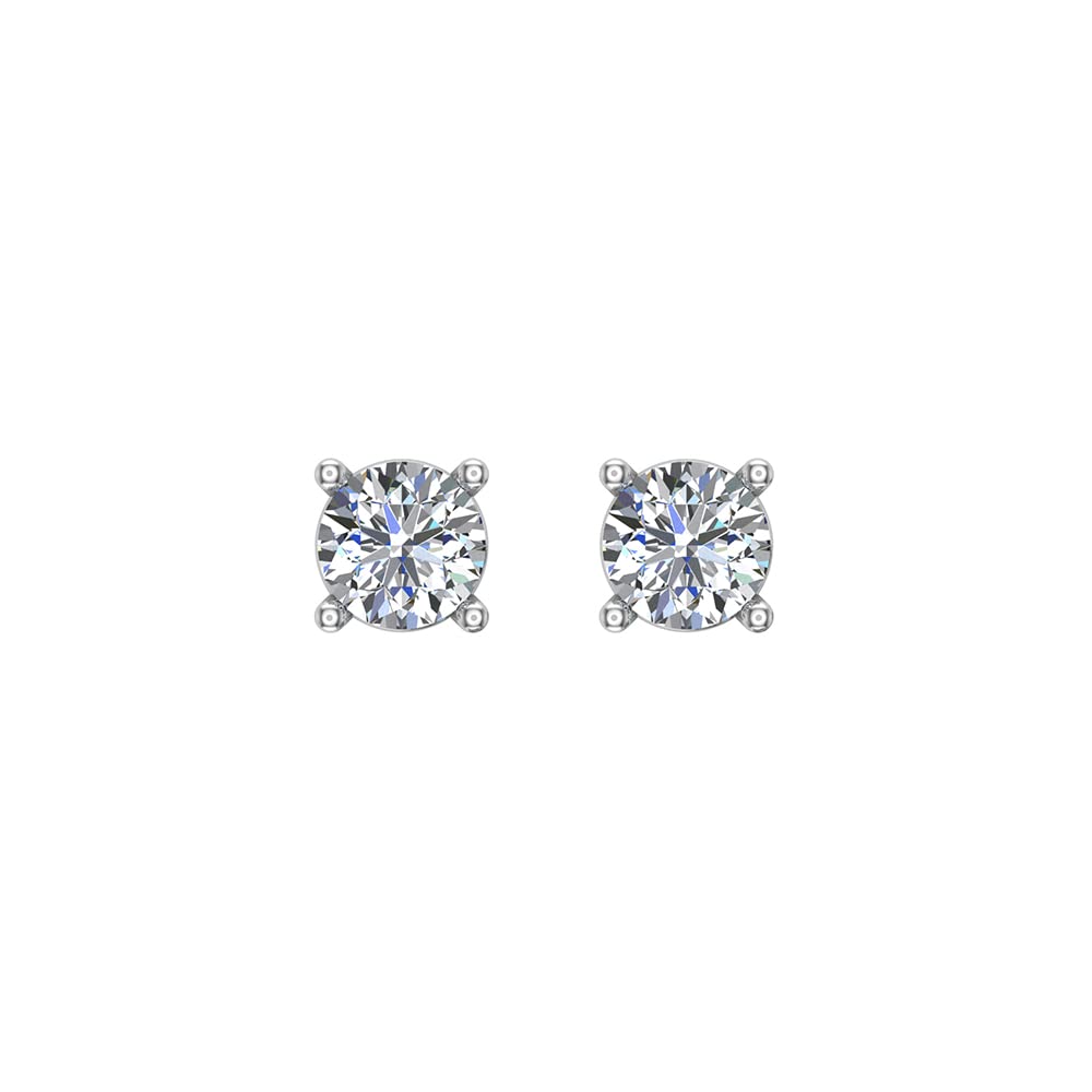 14K Gold Diamond Stud Earrings for Women - Elegant & Timeless Jewelry Gift for Her - Perfect for Weddings, Anniversaries & Special Occasions