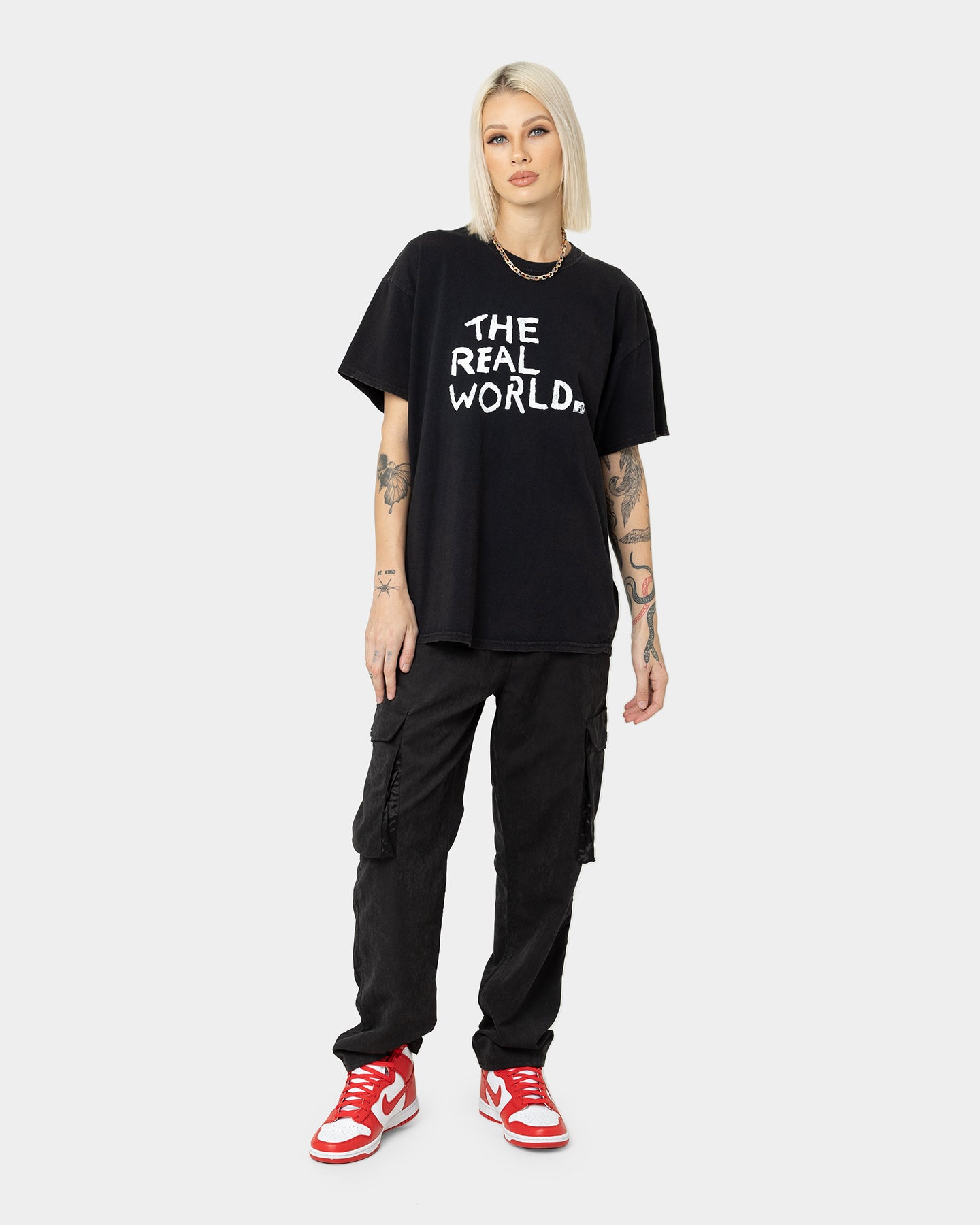 Vintage MTV The Real World T-Shirt - Black Wash Distressed Style | Retro 90s TV Show Merch | Perfect for Casual Wear, Parties & Nostalgic Gifts