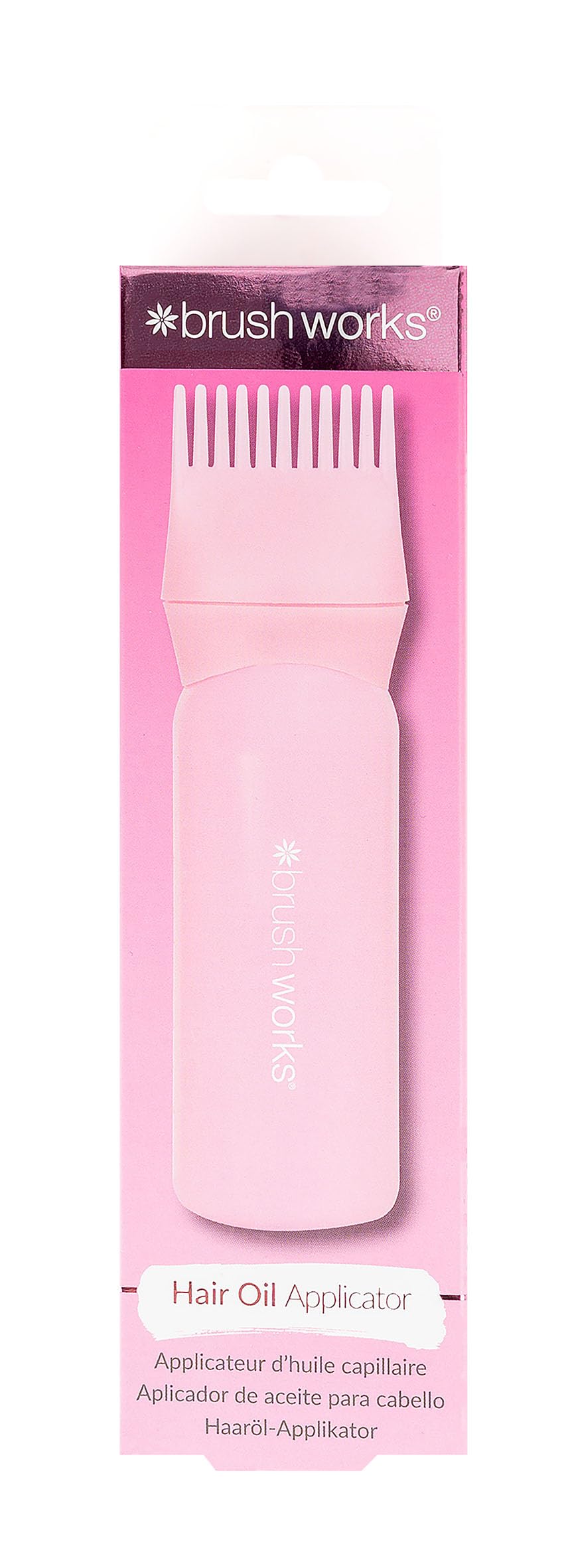 Brushworks Hair Oil Applicator Brush - Professional Hair Styling Tool for Even Oil Distribution | Perfect for Salon, Home Use & DIY Hair Care