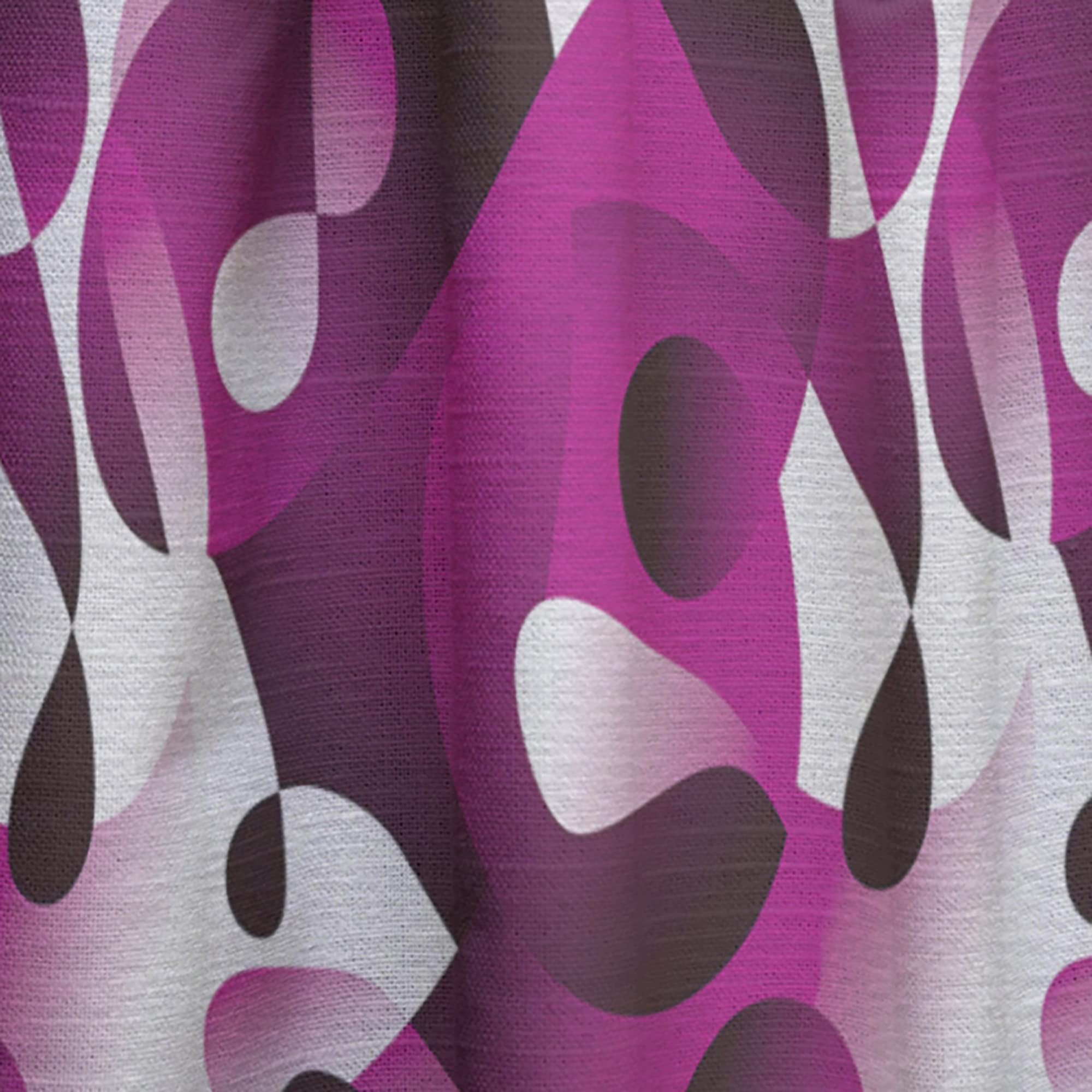 DesignQ Thermal Insulated Abstract Retro Pattern Curtains - Single Panel 52x63 Inches - Blackout Drapes for Bedroom & Living Room - Perfect for Home Decor, Privacy & Light Control