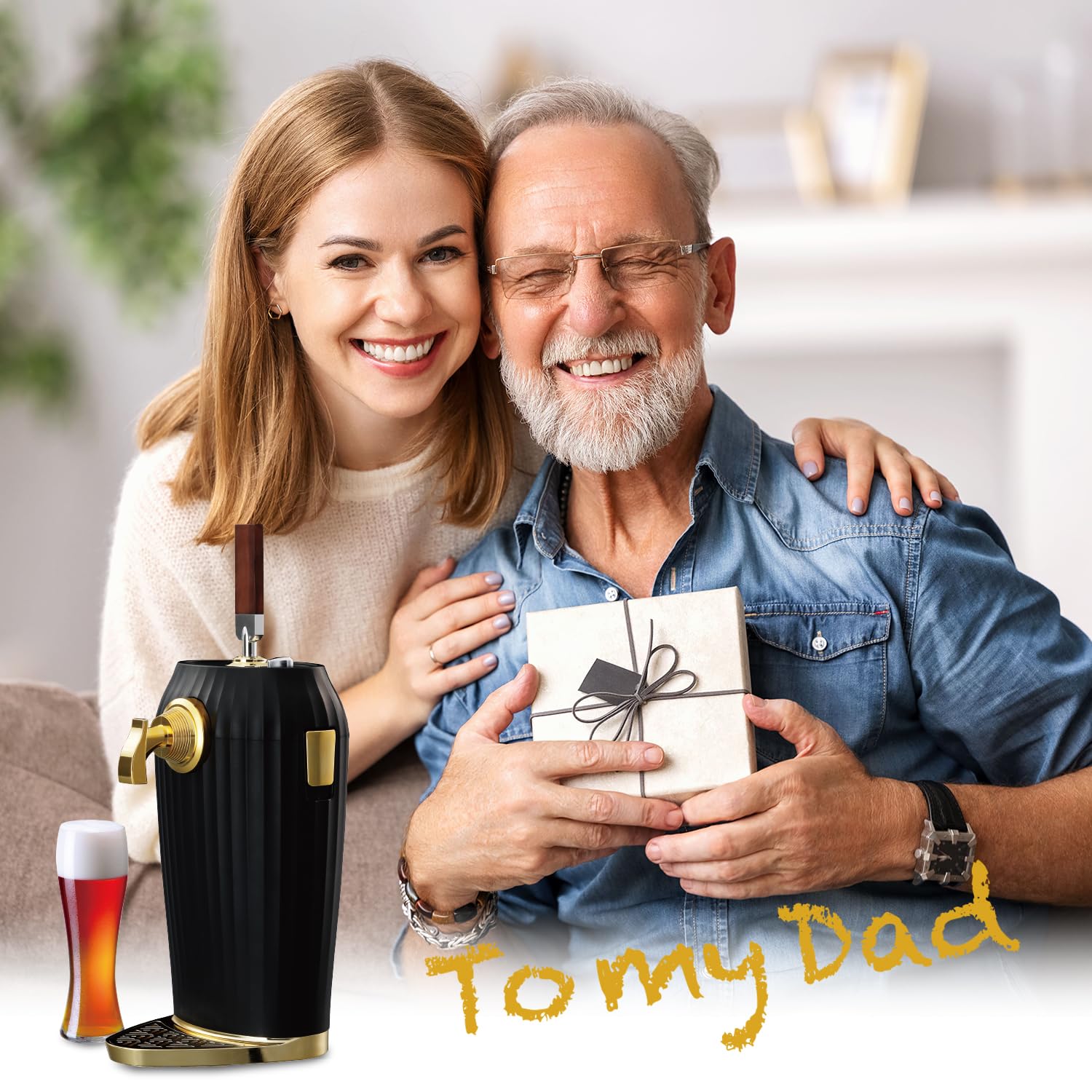 Premium Cocktail & Draft Beer Dispenser - Convert Cans, Bottles into Tap Draft Beer & Cocktails with Ultra Fine Foam | Perfect for Home Bars, Parties & Outdoor Events