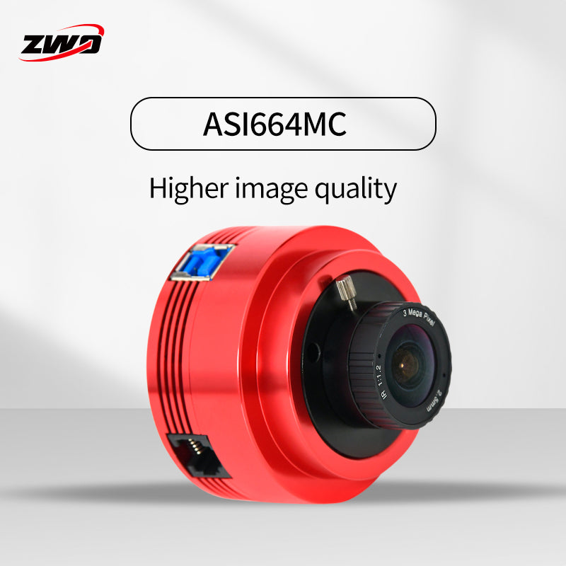ASI 664MC Planetary Camera - High Resolution Astronomy Imaging for Planets, Moon & Deep Sky - Perfect for Astrophotography & Telescope Observation