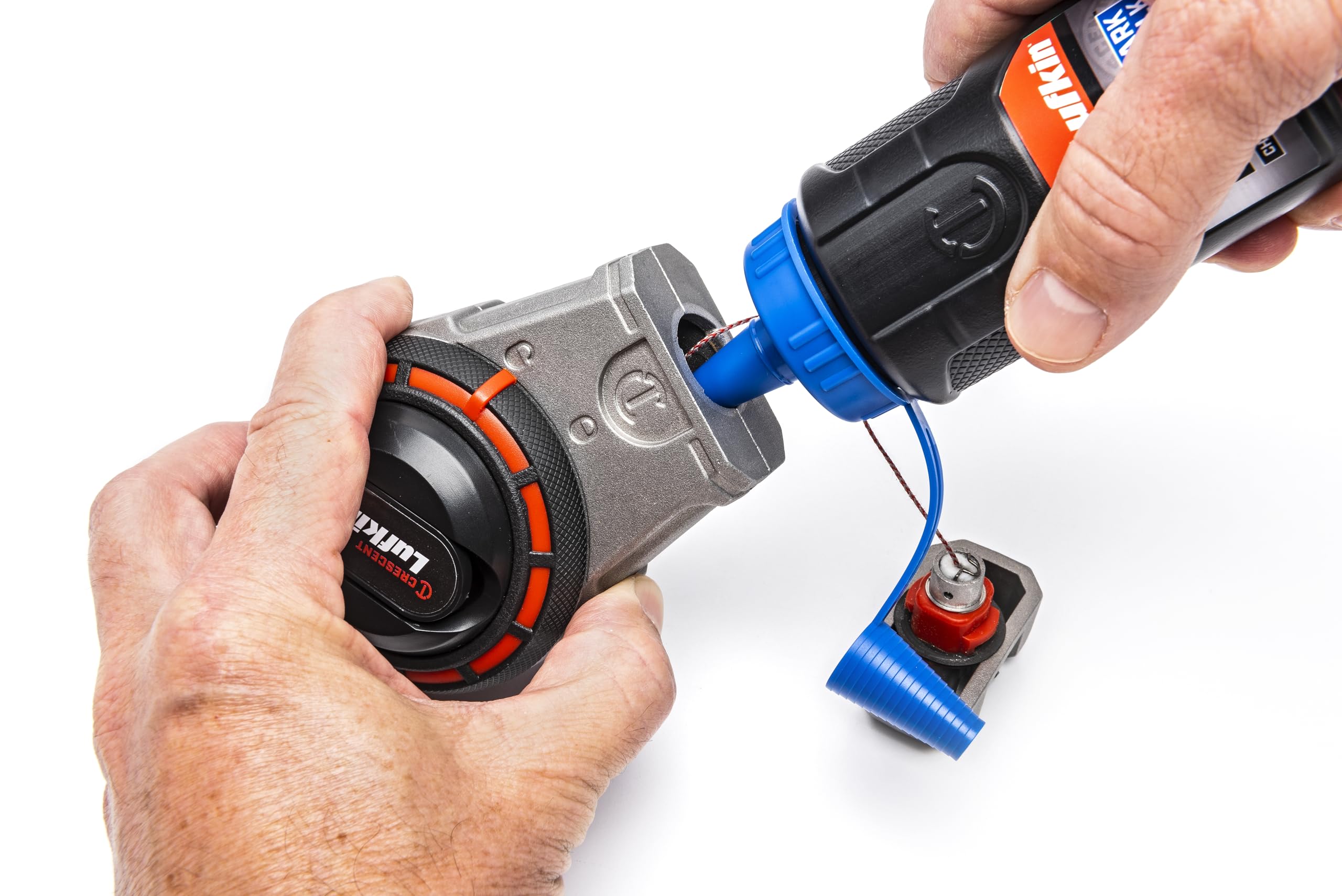 Professional 100' Aluminum Chalk Reel with Blue Chalk - CLA100B - Perfect for Construction, Carpentry, and DIY Projects