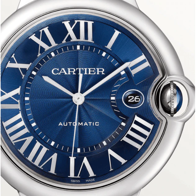 Cartier Ballon Bleu 42mm Stainless Steel Men's Luxury Watch - Perfect for Business, Formal Events & Gifts