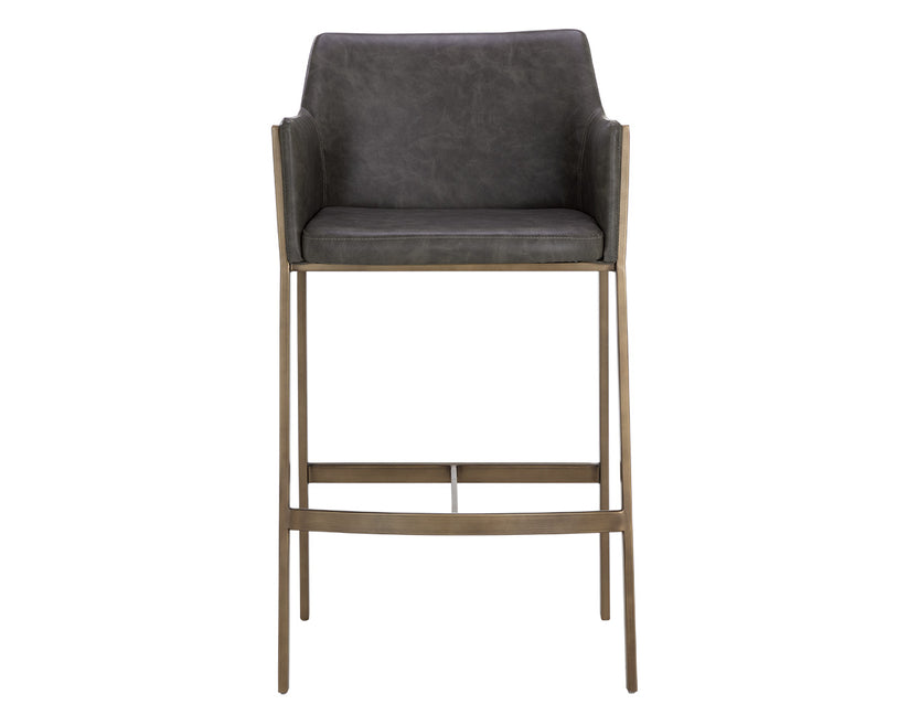 Bernadette Modern Counter Stool - Adjustable Height Bar Stool with Cushion for Kitchen Island, Breakfast Nook & Home Bar - Comfortable Dining & Seating Furniture for Home Decor